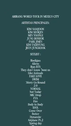 BTS concierto 