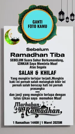 Sblm Ramadhan tiba