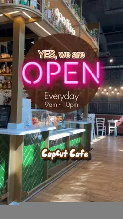 open, neon pink