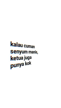 kalau cuman senyum 