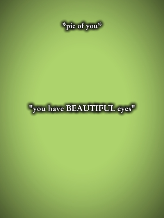 tu as de beaux yeux