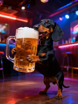 Pet drink beer