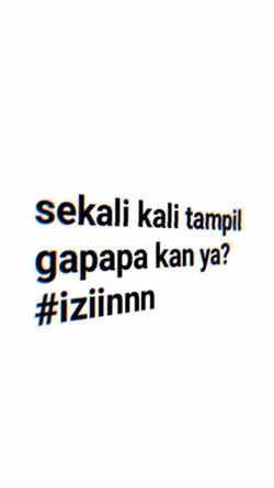 sekali kali tampil 