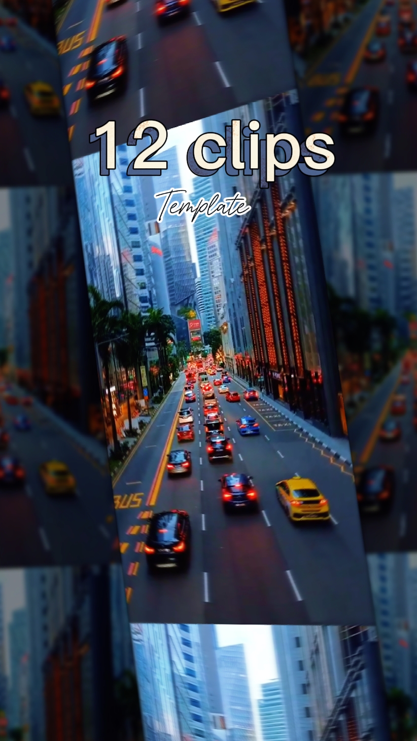 12 clip template