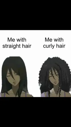 me w straight hair