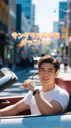 サングラス外す姿かっこいい