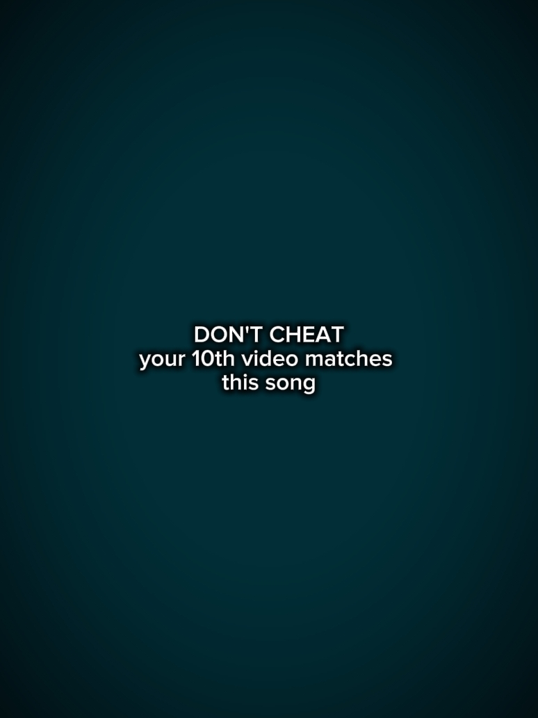 DON'T CHEAT 