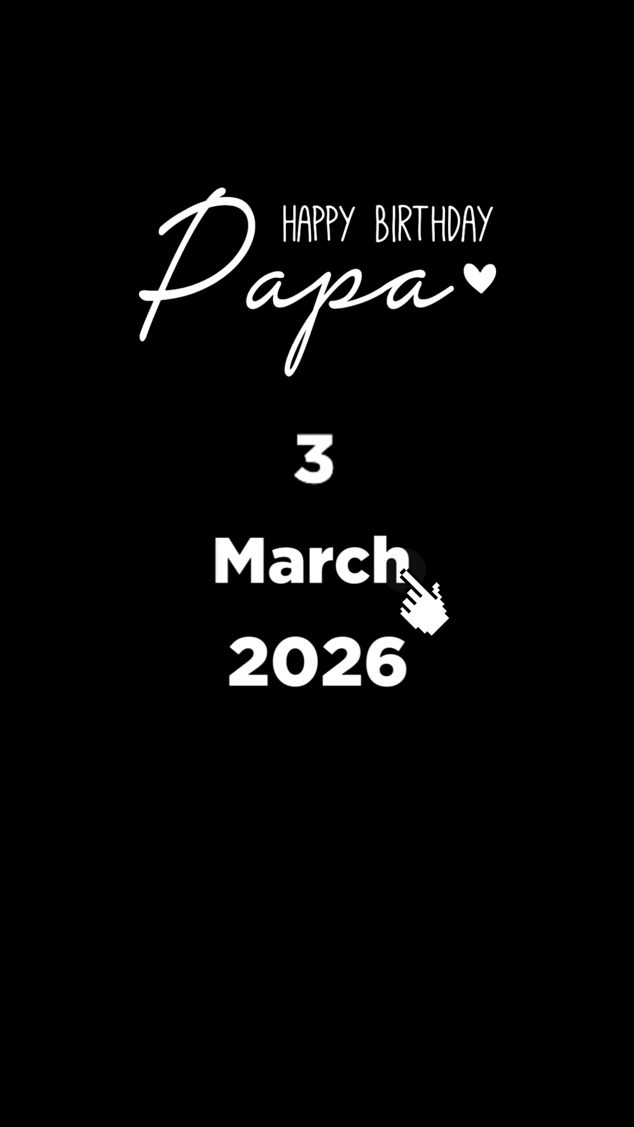 HBD PAPA 3 DE MARÇO