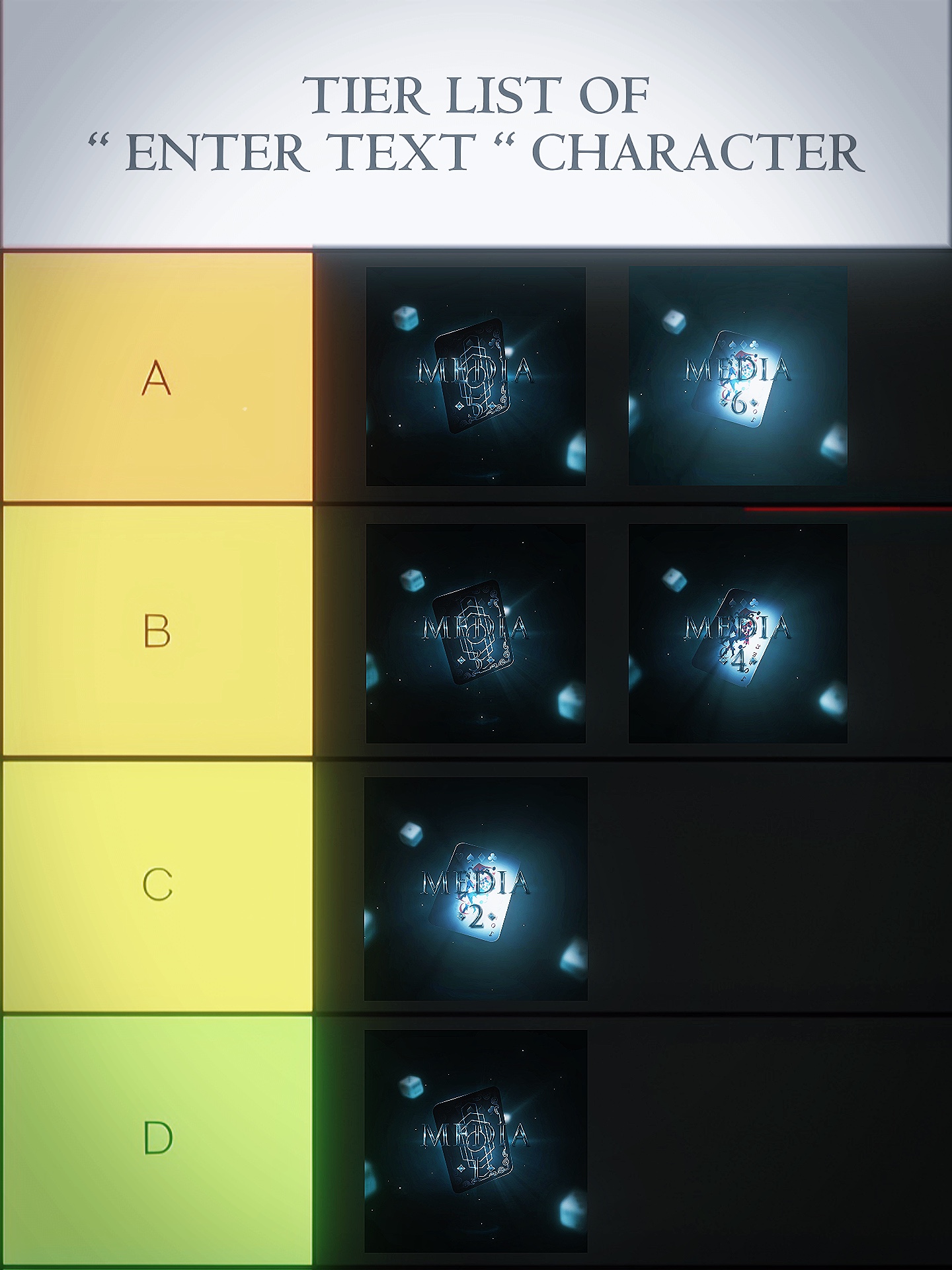 TIER LIST EDIT