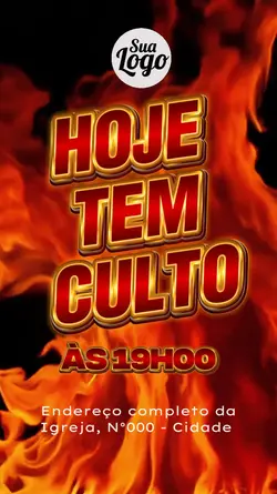 HOJE TEM CULTO 