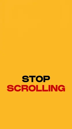 Stop scrolling