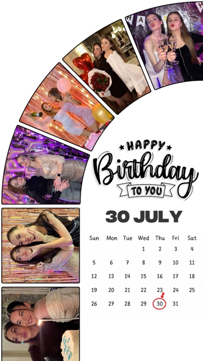 Birthday 30 July