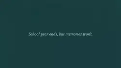 School year ends