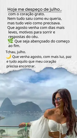 TCHAU JULHO...