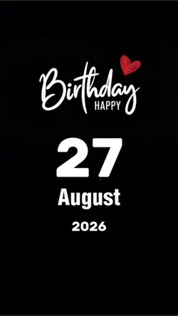 Hbd 27 August 2026