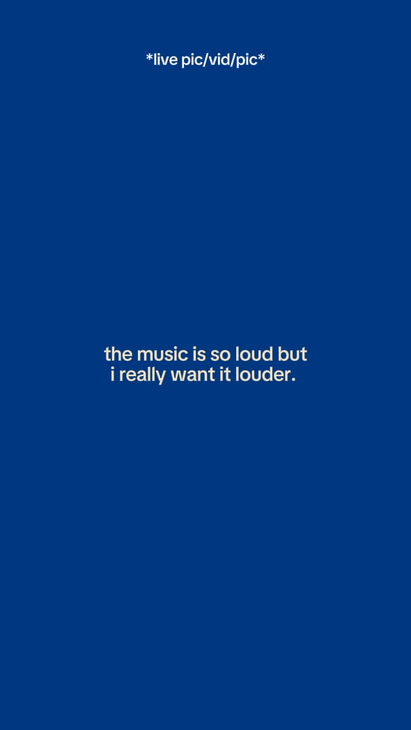 the music is so loud