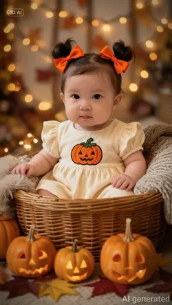 AI Halloween baby