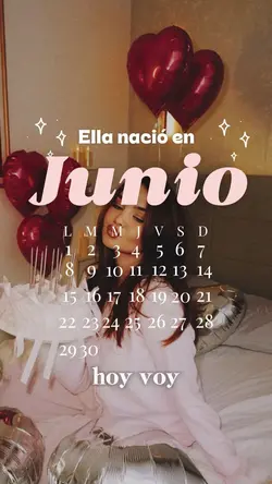 Ella nació en junio