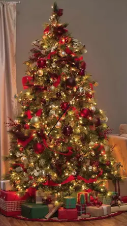 ghép ảnh cây thông 