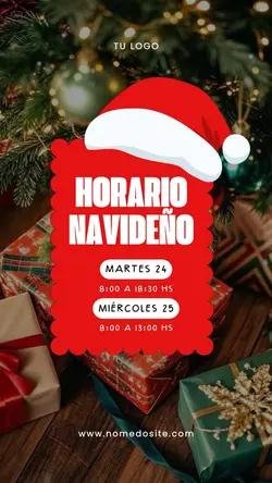 horario navideno 