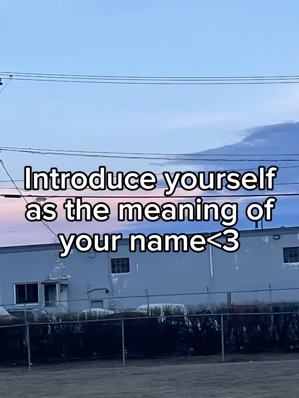 I used my irl name🫢