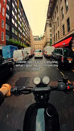 I never fake care to