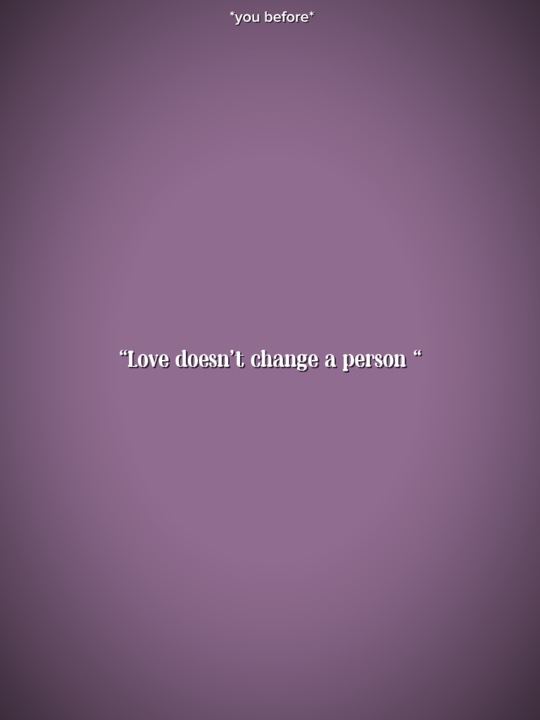 L'amour ne change pas 