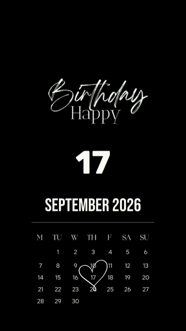 HBD 17 SEPTEMBER 