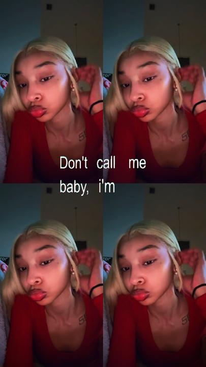 Não me chame de bebê 