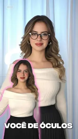 efeito vc de óculos 