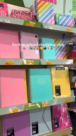 School shopping vlog