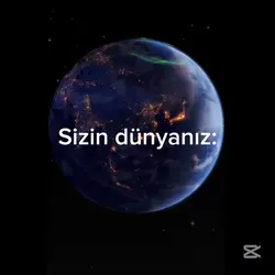 benim dünyam. 