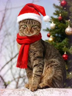 pet Christmas photo 