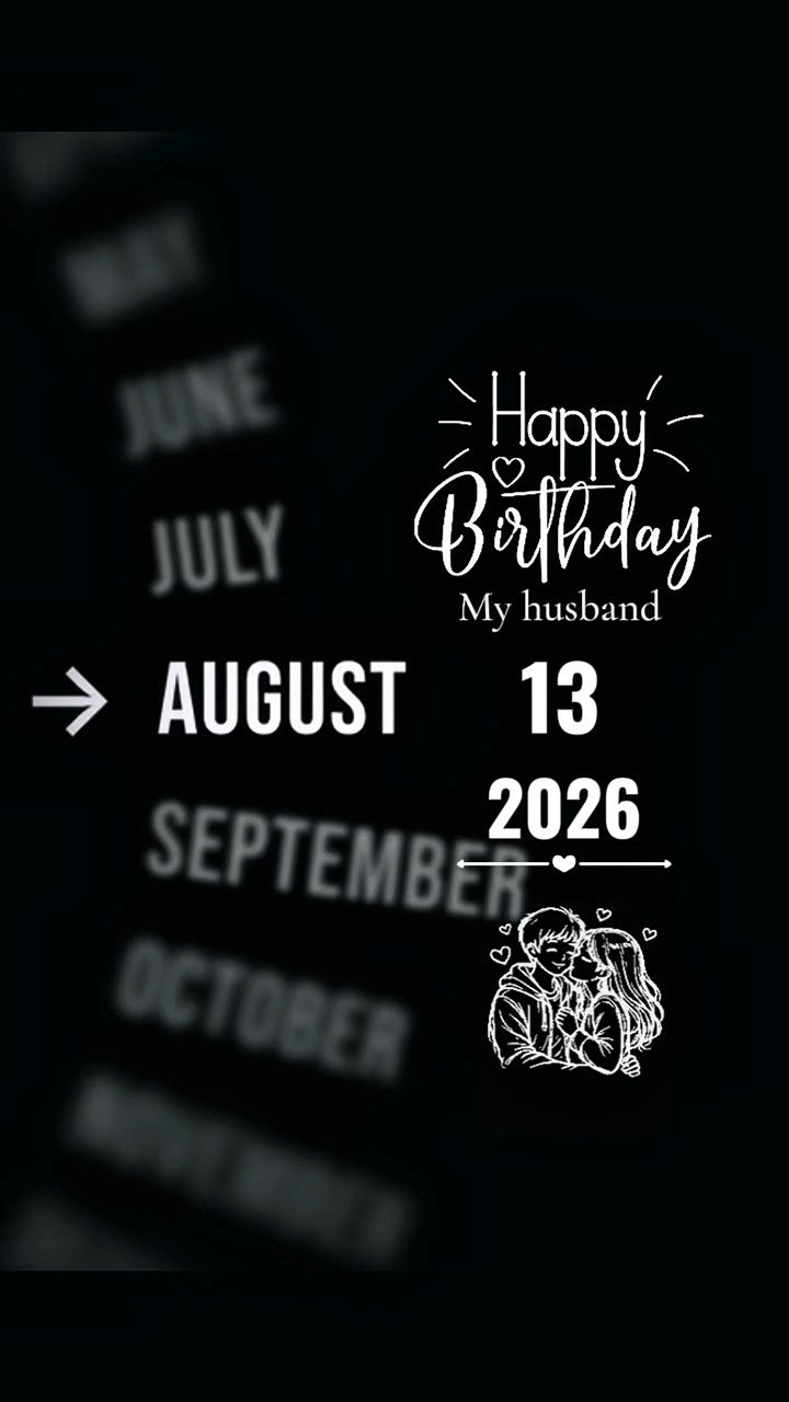 MARIDO HBD 13 DE AGOSTO