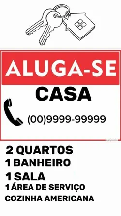 ALUGA-SE CASA