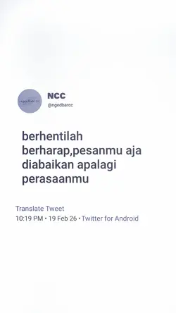 berhentilah berharap