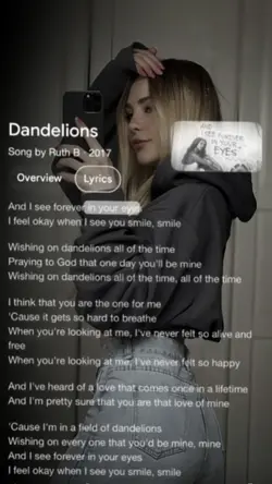 Dandelions - Lyrics