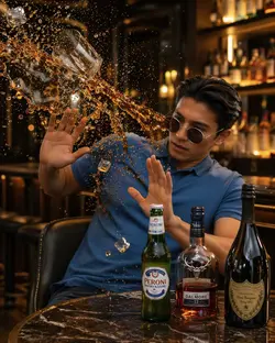 Dramatic Drink Splash