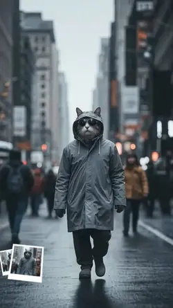 kucing jadi model