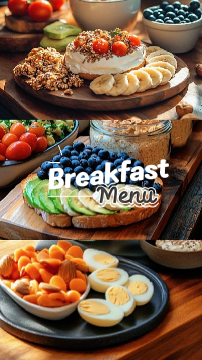 Menu de café da manhã