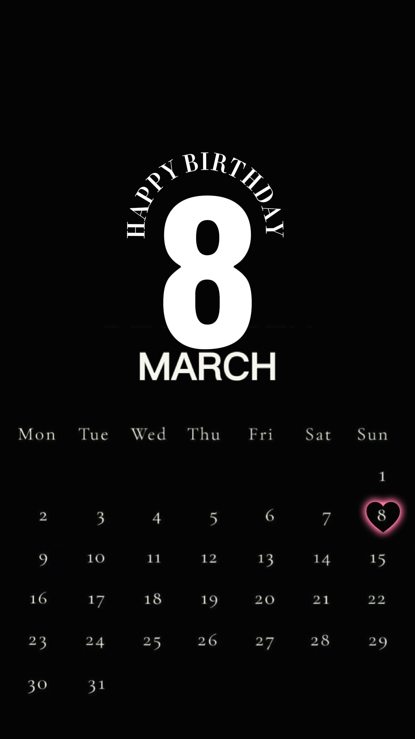 8 MARS ANNIVERSAIRE 