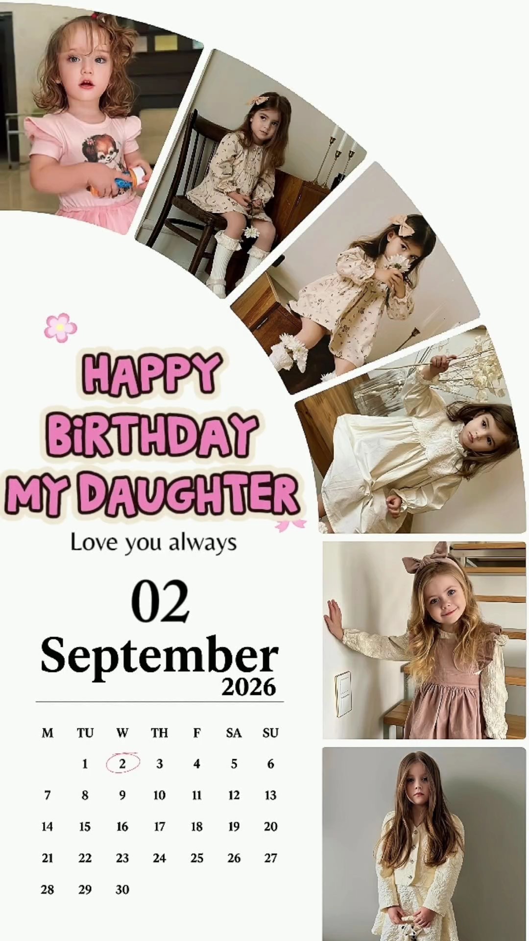 Hbd minha filha