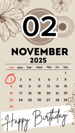 HBD 02 NOVEMBER 