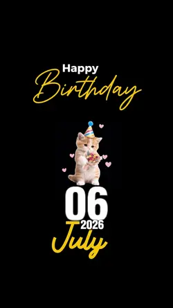 BIRTHDAY CAT
