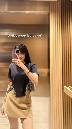 cuek bnget jadi cewe