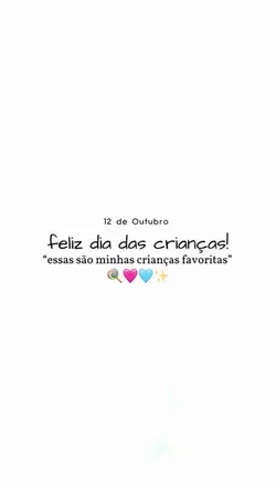 dia das crianças 