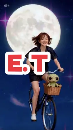 名作映画のE.Tに出てみた✨✨