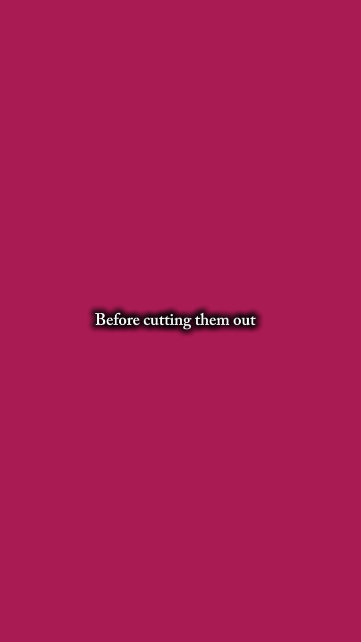 Cutting them out