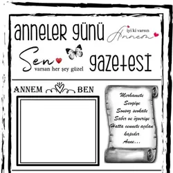 anneler günü şablonu
