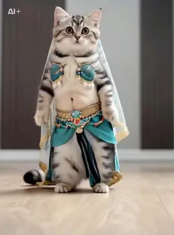 AI可愛いペットのベリーダンス